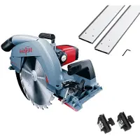 Mafell Handkreissäge MKS 130 Ec + Führungsschiene 3m, 2-teilig + Adapterpaar