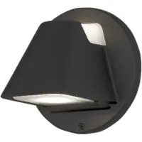 Konstsmide Hild Wandleuchte 2x5W LED schwarz, gefrostetes Glas, dimmbar