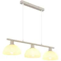 Globo Lighting LED Hängeleuchte, Sand, Metall, Höhenverstellbar, 3-flammig, H 120 cm