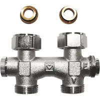 Thermrad Bypasskörper mit fixem Bypass Anschlusstutzen-Mittelabstand 50mm, 1 Stk.