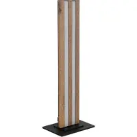 Globo Tischlampe Hayden Schwarz mit Holz