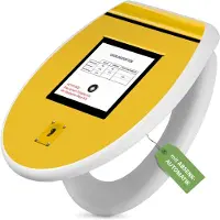 Banjado Toilettendeckel weiß mit Absenkautomatik und Motiv Briefkasten Gelb [TDW 10051]