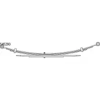 CS Germany 10.545.290.00 Blattfedern für MAZDA BT-50 (CD, UN) Hinten 580/745mm
