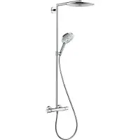 Hansgrohe Showerpipe Raindance Select Chrom mit Kopfbrause Raindance Air 1jet 300mm