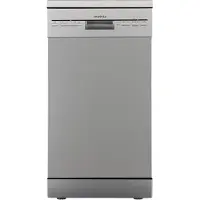 Respekta Unterbau-Geschirrspüler Bena, 45 cm, Silberfarben, 10 Maßgedecke
