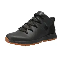 Timberland für Herren. TB0A2PB40151 Leder Sprint Trekker Mid Lace Up Sneaker Schwarz (41.5), Wohnung, Schnürsenkel, Lässig, Draußen, Nachhal