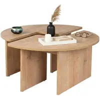Dmora Couchtisch Codroipo 90x90x41h cm Braun