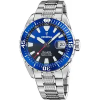 Festina F20669/1 DIVER Uhr Herrenuhr Edelstahl Datum silber