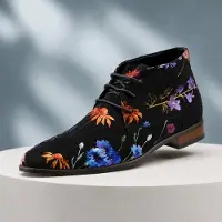 Lureaux Velour Flora High - - Schöne bunte Schuhe - Einzigartiger Druck - Herren