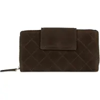 Bugatti Geldbörse Fabia Ladies Long Zip Wallet Brown dunkelbraun