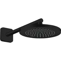 Hansgrohe AXOR ShowerSolutions Duschkopf 245, 1 Strahlart, 35380670, Farbe: Mattschwarz