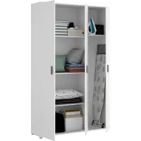 Dmora Großer Mehrzweckschrank Sillano 116x190 cm Weiß