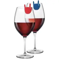 Winkee - Drinks Markers - Rock Hand Glass Marker - Set of 8