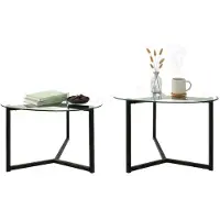 Dmora Couchtisch Lunaria 82x58x40h cm Schwarz Rechteckig