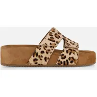 Lazamani Pantolette "Pantoletten Leder/Textil"
