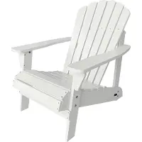 Axi Carmen Adirondackstuhl aus Holz in Weiß | Gartenstuhl / Loungestuhl / Adirondack Stuhl / Chair aus Holz für 1 Person mit Armlehnen & hoher Rückenlehne | 90,5 x 78,4 x 93 cm