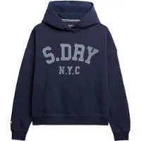 Superdry für Damen. W2012430A Essential Sweatshirt navy (M), Lässig, Baumwolle, Marine