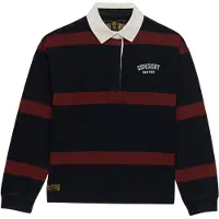 Superdry Heritage Stripe Rugby Langarm-t-shirt
