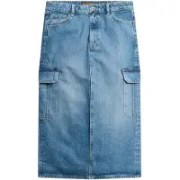 Superdry Denim Cargo Pocket Midi Rock