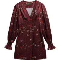 Superdry Jacquard Langärmliges Kurzes Kleid