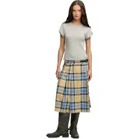 Superdry Check Pleated Midirock