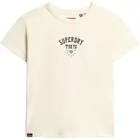 Superdry Tattoo Rhinestone Fitted Kurzarm-t-shirt