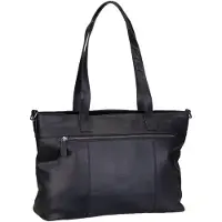 The Chesterfield Brand Laptoptasche Umhängetasche mit Laptopfach Mosel Shopper Black schwarz