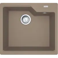 Franke Spüle URBAN UBG 610-56 in CASHMERE mit Excenterbedienung Drehknopf Edelstahl / Ausschnittmaß 540 x 480 mm R15 / Granitspüle