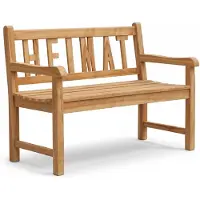 Garden Pleasure Gartenbank HEIMAT 2-Sitzer aus Teak | Wetterfest & Langlebig