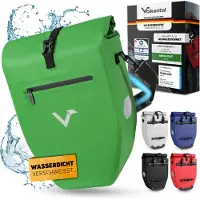 Valkental ValkBasic, Hinten, Fahrradtasche, Plane, Grün, 28 l, 320 mm