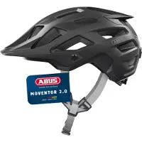 ABUS MTB-Helm Moventor 2.0 - komfortabler Fahrradhelm fürs Gelände - All-Mountain-Helm - für Damen und Herren - Schwarz, L