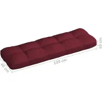 vidaXL Palettensofa-Kissen 7 Stk. Weinrot