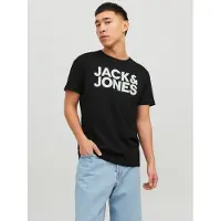 Jack & Jones T-Shirt "JJECORP Herren-Tee mit figurbetonter Silhouette" bedruckt, modisch, schmal, Baumwolle, Rundhals