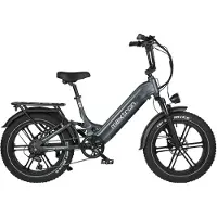 Maxtron "Camel E-Bike compactbike" 7 Gang Shimano Kettenschaltung Heckmotor 250 W Packung, 20-Zoll-Fettreifenfahrrad mit Vorder- und Hinterradfederung