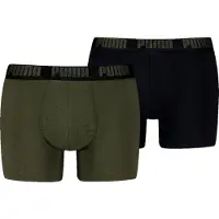 Puma MEN EVERYDAY BASIC BOXERS 2P FOREST NIGHT TONAL