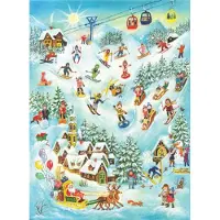 Sonstige Verlage Adventskalender "Ski- und Rodelspass"