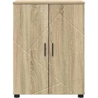 vidaXL Badezimmerschrank Sonoma-Eiche 60 x 35 x 80 cm