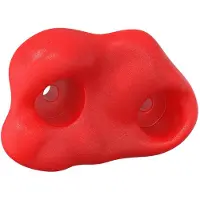 vidaXL Klettergriff 2 pcs Rot 100 x 67 x 43 mm PP