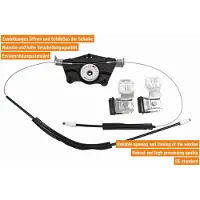 VAICO V10-2258 Elektrischer Fensterheber Vorne Rechts für VW New Beetle Schrägheck (9C1, 1C1)