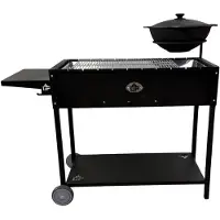 Grillpeter Mangal Set Batyr 80 Schaschlikgrill 80cm mit Grillrost Kasan 8L