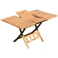 AK ALEOS. echt TEAK Holz Ausziehtisch 100-140 x 80cm klappbar Holztisch Klapptisch Gartentisch Tisch AVES-AUSZIEH Teakholz