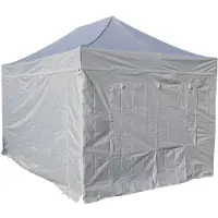 AK 3x4,5m ALU Profi Faltzelt Marktzelt Marktstand Tent 40mm QUAD mit Metallgelenken und FEUERHEMMENDEN PLANEN von AS-S