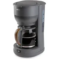Domo Wood You, Filterkaffeemaschine, 1,25 l, Gemahlener Kaffee, 1000 W, Grau