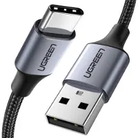 UGREEN 60126, 1 m, USB C, USB A, 0,48 Gbit/s, Schwarz, Grau