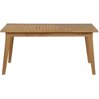 Miliboo - Ausziehbarer Gartentisch aus massivem Teakholz L160-210 cm LOMBOK