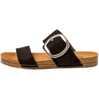 Art für Damen. 101751101003_001 Ledersandalen 0175 Creta schwarz (36), Wohnung, Schnalle, Lässig
