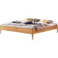 Hasena Lounge Bett Platzsparbett Pieve Wildbuche natur : Fußhöhe - 20 cm, Größe - 140x220 cm