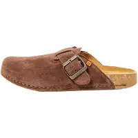 El naturalista Clogs Damen/Herren N5796 SILK SUEDE CHOCOLATE / BALANCE Farbe Braun