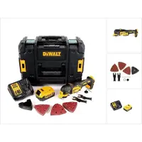DeWalt DCS 355 M1 Akku Oszillierer Multitool 18 V Brushless + 1x Akku 4,0 Ah + Ladegerät + Zubehör + TSTAK