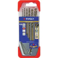 Tivoly Set mit 6 Metalltechnik-Bohrern, Durchmesser 2 bis 8 mm 11468470047